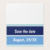 Funny Save the Date Kaart (Buitenkant ongevouwen)