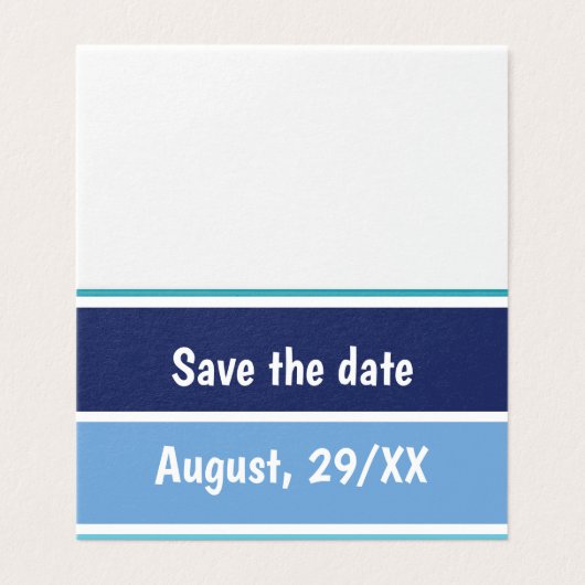 Funny Save the Date Kaart (Buitenkant ongevouwen)
