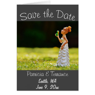 Funny Save the Date Princess Frog