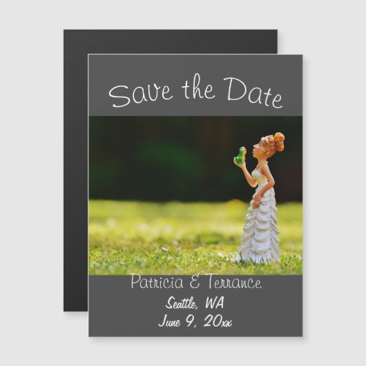 Funny Save the Date Princess Frog (Voorkant / Achterkant)