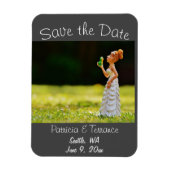 Funny Save the Date Princess Frog Magneet (Verticaal)