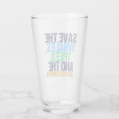 Funny Save the Oxford Comma Glas (Achterkant)