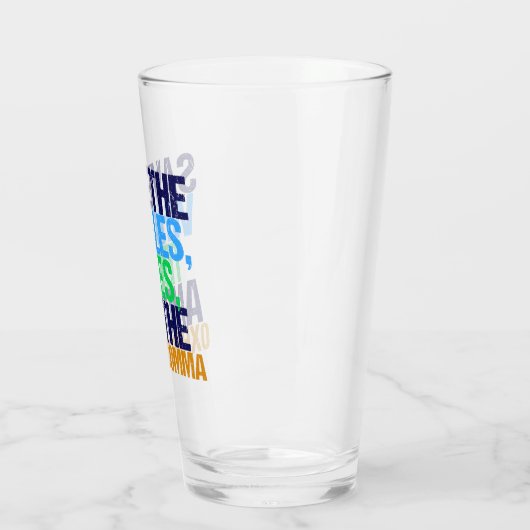 Funny Save the Oxford Comma Glas (Links)