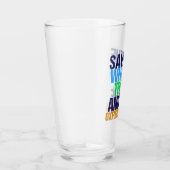 Funny Save the Oxford Comma Glas (Rechts)