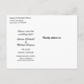 Funny Save the Wedding Date met Dog Briefkaart (Achterkant)