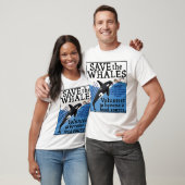 Funny Save the Whales Orca Satire Spoof Humor T-shirt (Unisex)