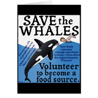 Funny Save the Whales Satire Spoof Humor