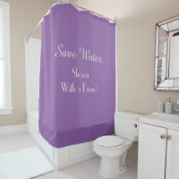 Funny Save Water Amethyst Orchid Showgordijn