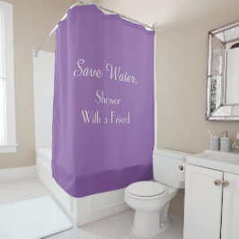Funny Save Water Amethyst Orchid Showgordijn Douchegordijn