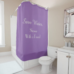 Funny Save Water Amethyst Orchid Showgordijn Douchegordijn