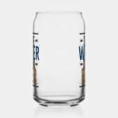 Funny save water drink bierwoord kunst blikvorm glas (Links)