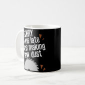 Funny Saw Dust Woodworking Carpenter Coffee Mok (Voorkant links)