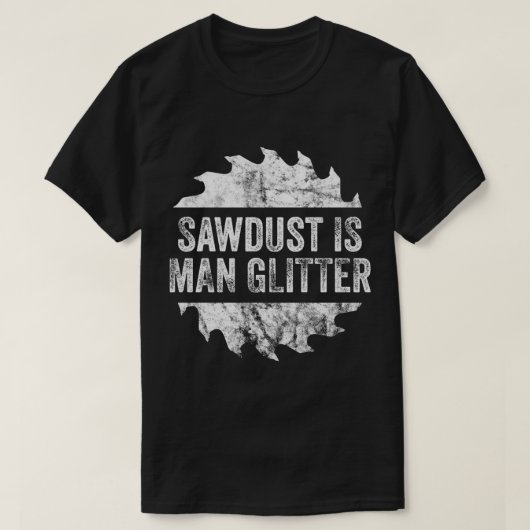 Funny Sawdust Man Glitter funny T-Shirt (Design voorkant)