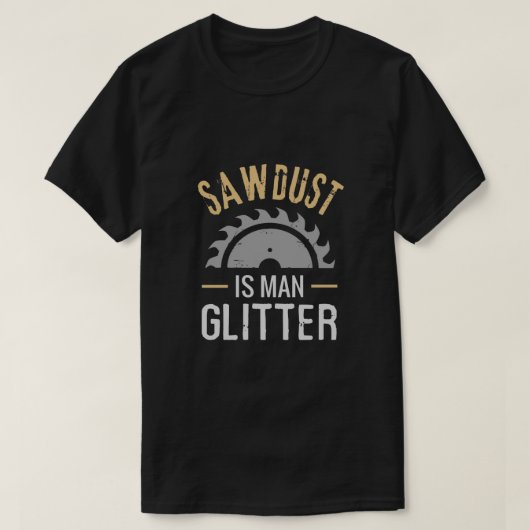 Funny Sawdust Man Glitter funny T-Shirt (Design voorkant)