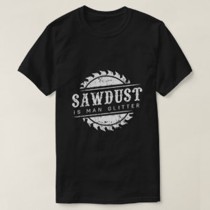 Funny Sawsel Man Glitter grappig T-shirt