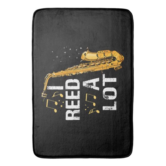 Funny Saxophone Badmat (Voorkant Verticaal)