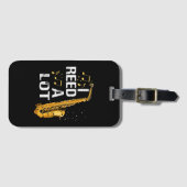 Funny Saxophone Bagagelabel (Voorkant (horizontaal))