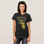 Funny Saxophone Marching Band Mam T-shirt (Voorkant volledig)