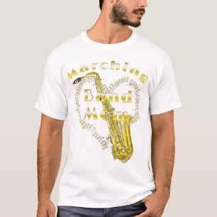 Funny Saxophone Marching Band Mam T-shirt