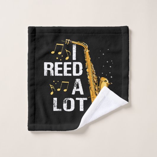 Funny Saxophone Washandje (Wasdoekje)