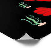 Funny say no-Pot Anti-Drug Cute Lobster Gift Poster (Hoek)