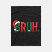 Funny Saying Bruh Meme Matching Teens Boys Men Chr Fleece Deken (Voorkant)