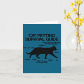 Funny Saying Cat Owner Petting Guide Cat Lover Gif Kaart (Gele Bloem)