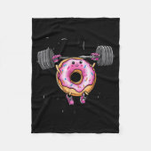 Funny Saying Donut Give Up Gym Weight Lifting Work Fleece Deken (Voorkant)