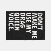 Funny Saying Drag Queen Gag Gift Gay Lgbt Gift  Fleece Deken (Voorkant (Horizontaal))