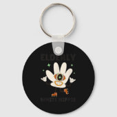 Funny Saying Groovy Elderly White Hipe Sleutelhanger (Voorkant)