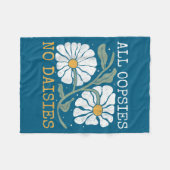 Funny Saying Humor All Oopsies No Daisies Fleece Deken (Voorkant (Horizontaal))