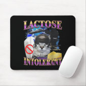 Funny Saying Lactose Intolerant Silly Cat Meme Cat Muismat (Met muis)