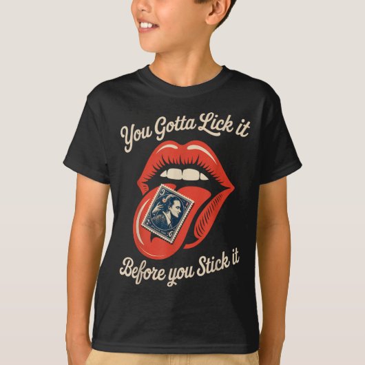 Funny Saying Lick It Before You Stick It Joke Wome T-shirt (Voorkant)