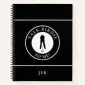 Funny Saying Monogram Golf Log Game Day Progress  Notitieboek (Voorkant)