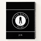 Funny Saying Monogram Golf Log Game Day Progress Notitieboek (Achterkant)