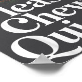 Funny Saying Please Chew Quieter Nature Bird Humor Poster (Hoek)