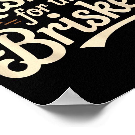 Funny Saying Risk It For The Brisket Bbq Joke Wome Poster (Hoek)