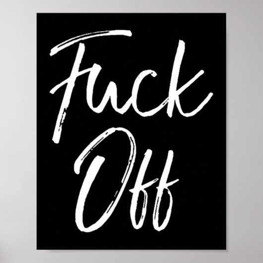 Funny Saying Sarcastic Quote Loner Joke Gift For O Poster (Voorkant)