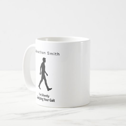 Funny Saying Walking Graphic Physical Therapy Gift Koffiemok (Voorkant links)