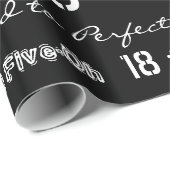 Funny Sayings 50th Birthday Black Wrapping Paper Cadeaupapier (Rol Hoek)