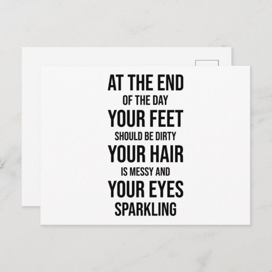 Funny Sayings Adventure Briefkaart (Voorkant / Achterkant)