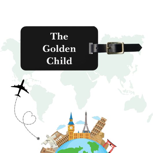 Funny Sayings Black Bagagelabel