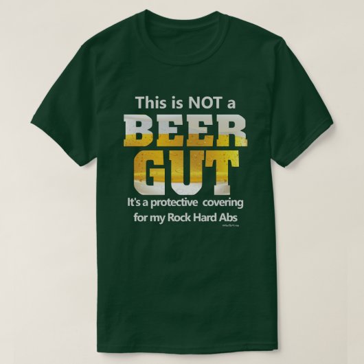 Funny Sayings | Geen BEER GUT-Shirt T-shirt (Design voorkant)