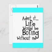 FUNNY SAYINGS LATEN LEVENSDUUR TOE ZONDER DAT IK O BRIEFKAART (Voorkant / Achterkant)