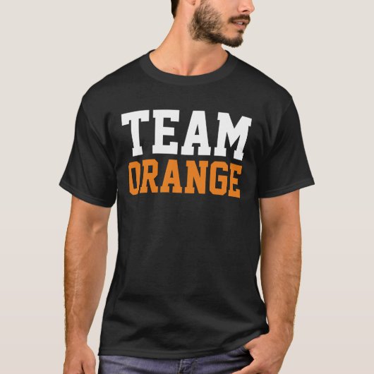 Funny Sayings Lustige Sprüche & Texte: TEAM ORANJE T-shirt (Voorkant)