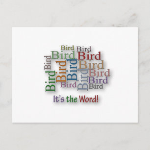 Funny Sayings Quote - Bird - het woord is Briefkaart