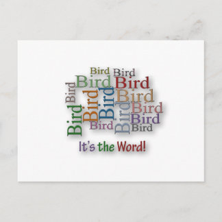 Funny Sayings Quote - Bird - het woord is Briefkaart