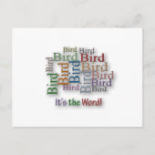 Funny Sayings Quote - Bird - het woord is Briefkaart (Voorkant)