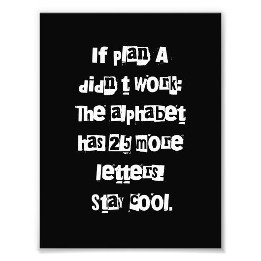 Funny Sayings Sarcasm Lover Gifts - Typografie Art Foto Afdruk (Voorkant)