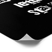 Funny Sayings Sarcasm Lover Gifts - Typografie Art Poster (Hoek)